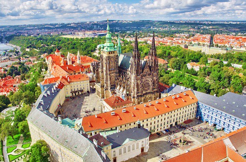 Prager Burg aus der Luft