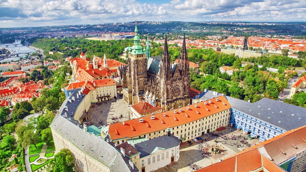 Prager Burg aus der Luft